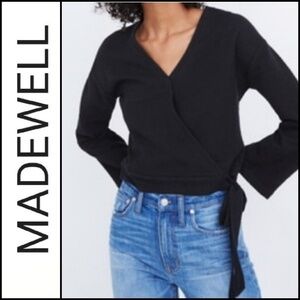 NEW! TEXTURE & THREAD MADEWELL Faux Wrap Top XXL.